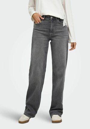 ONLY, WIDE-FIT JEANS ONLJULLES HIGH WAIST WIDE LEG FIT JEANS - Coupe large - medium grey denim