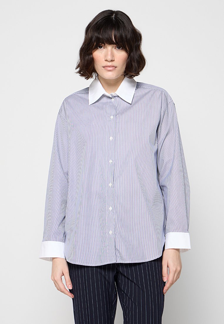 sandro Overhemdblouse donkerblauw