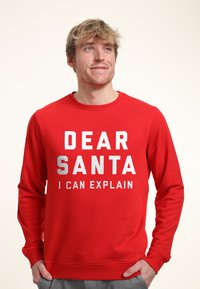 Henry Tiger DEAR SANTA - Sudadera - red