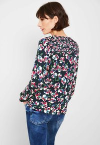 Cecil MIT BLUMENMUSTER - Langarmshirt - blau