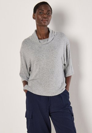 COWL NECK   - Strickpullover - grey