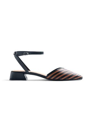 STRIPED SLINGBACK CLAWSON - Escarpins - cuero