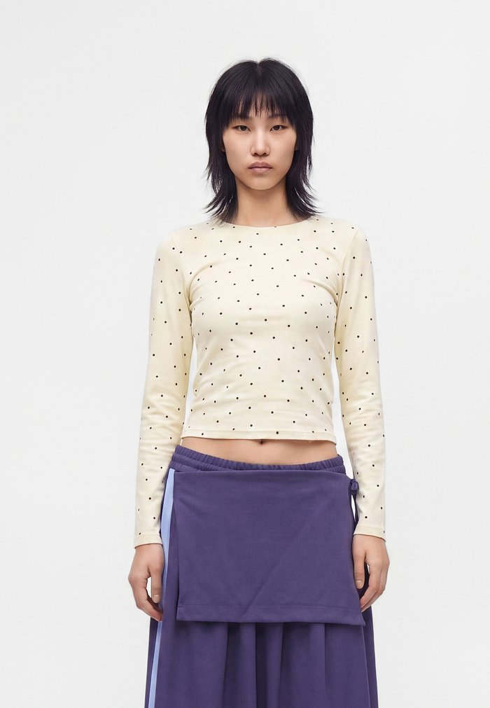 PUMA SPEED PROGRAM EUROPE WOMEN TEE - Long-sleeved top - creamy vanilla
