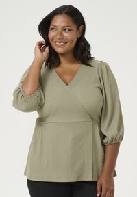 Kaffe Curve KATRINA WRAP - Blouse - vetiver