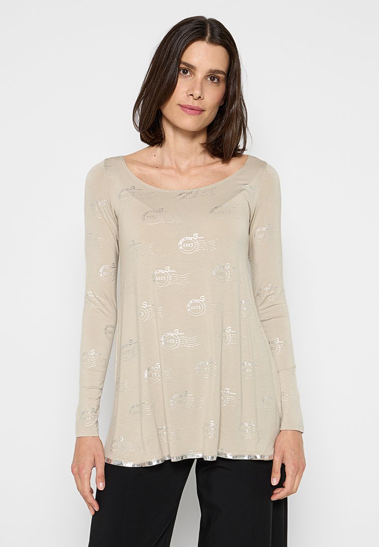 Sarah Pacini Longsleeve zandkleur
