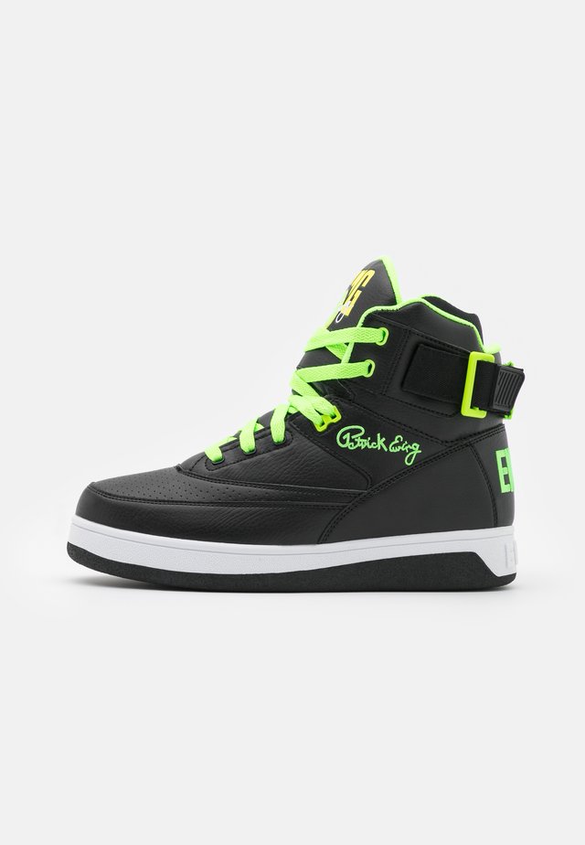 Sneakers high - black/green gecko/lemon tonic