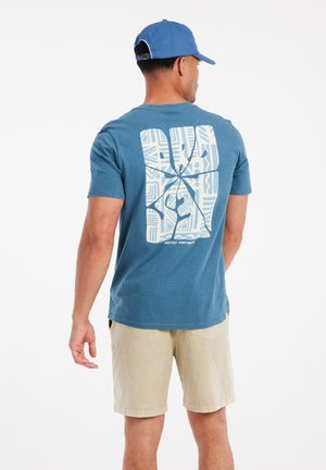Protest T-shirt print - raku blue