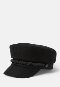 WOOL BLEND FISHERMAN CAP - Beanie - black