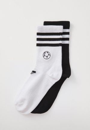 UNISEX 2 PACK - Zeķes - white/black