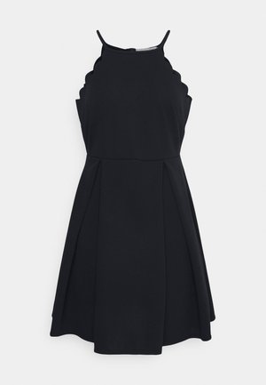 SCALLOP EDGE DRESS - Vestito di maglina - navy
