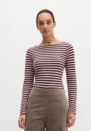 Marc O'Polo, T-SHIRT, LONGSLEEVE, STRIPE - Langarmshirt - medium pink