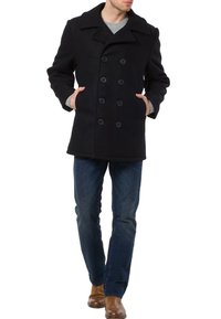 Schott Made in USA 740 Cappotto classico navy/blu scuro