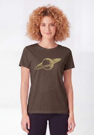 watapparel, SATURN - T-shirt imprimé - mocha