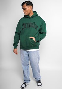 Dropsize HEAVY PUFFER PRINT  - Hoodie - washed green