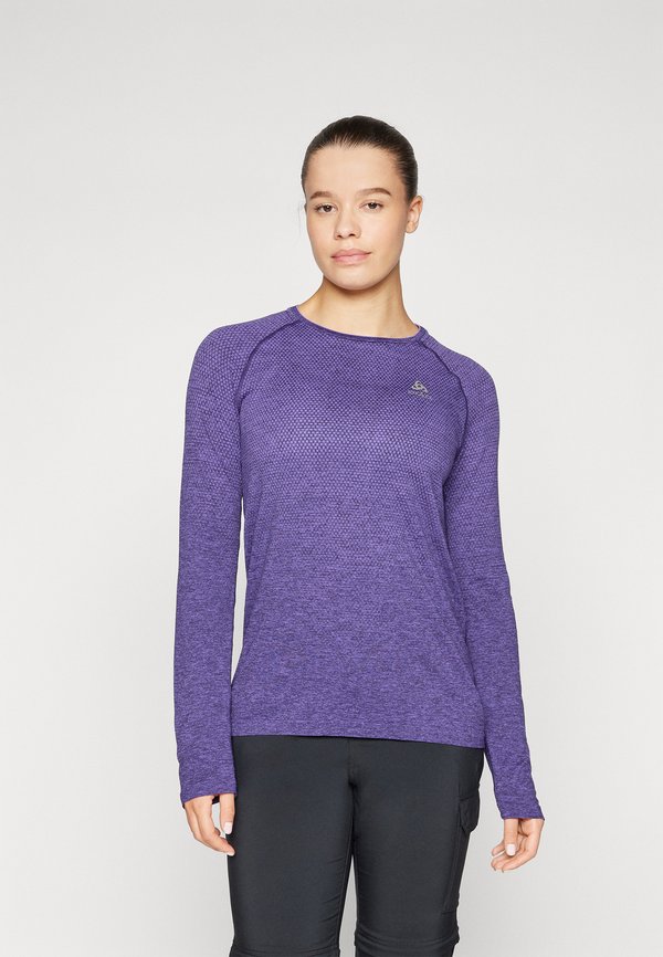 CREW NECK ESSENTIAL SEAMLESS - Long sleeved top - eclipse melange