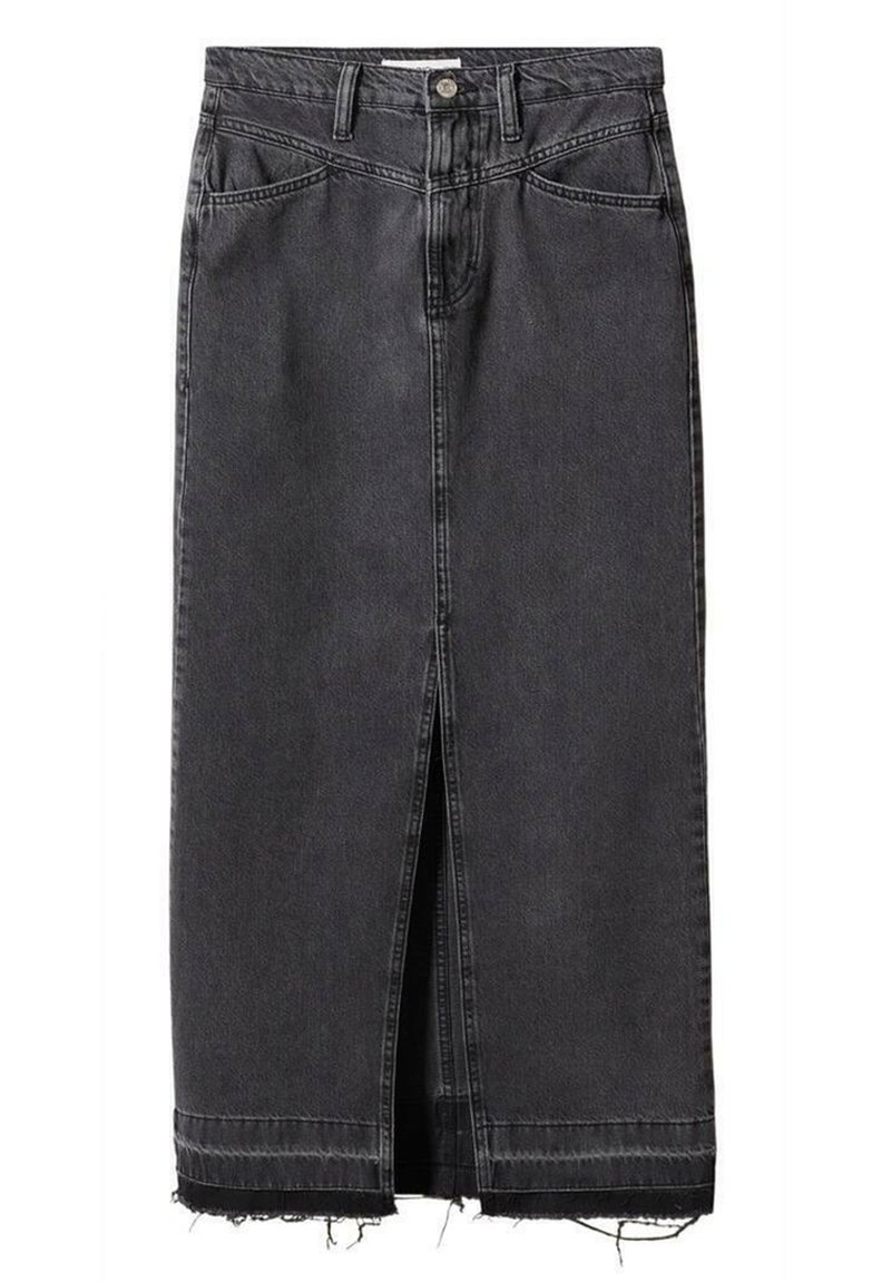 Mango Jeansrok zwart denim/blackdenim