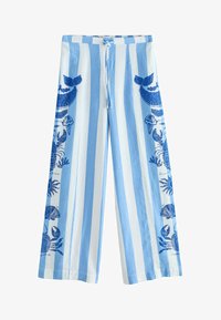 Non sélectionné, blue white print