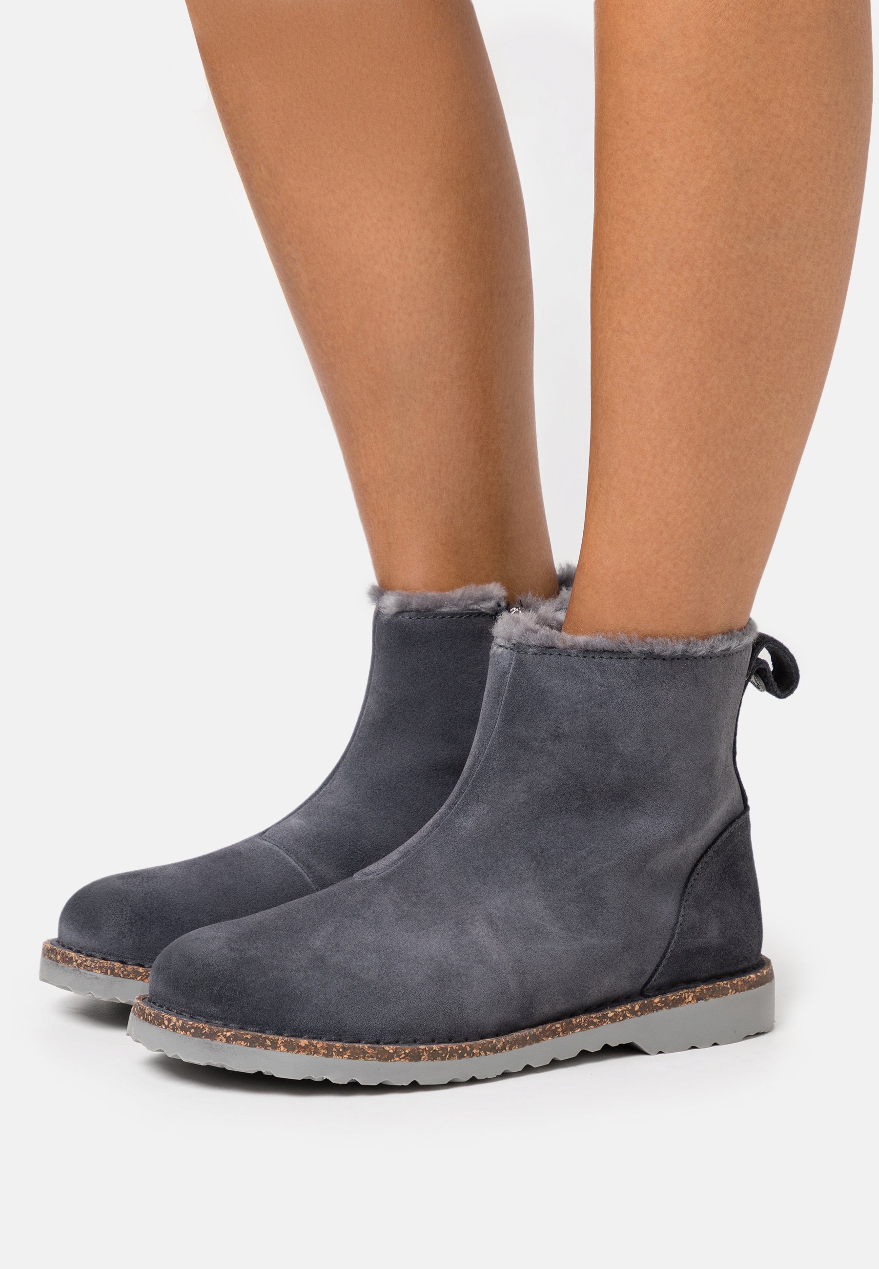 Birkenstock MELROSE - Korte laarzen - graphite/Grijs - Zalando.nl
