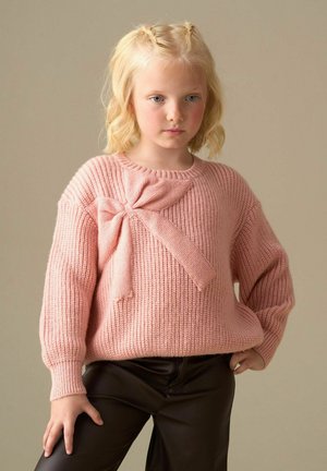 Angel & Rocket, REGULAR FIT - ARYA KNITTED BOW JUMPER - Jumper - pink