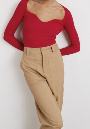 Gina Tricot T-shirt à manches longues - red
