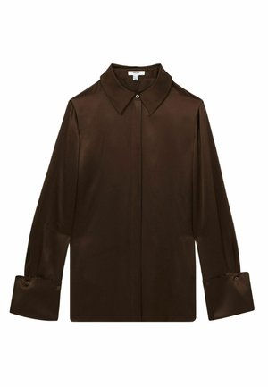 Reiss REGULAR FIT  - Pogājama blūze - chocolate