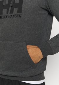 Helly Hansen HH LOGO - Mikina s kapucí - ebony melange