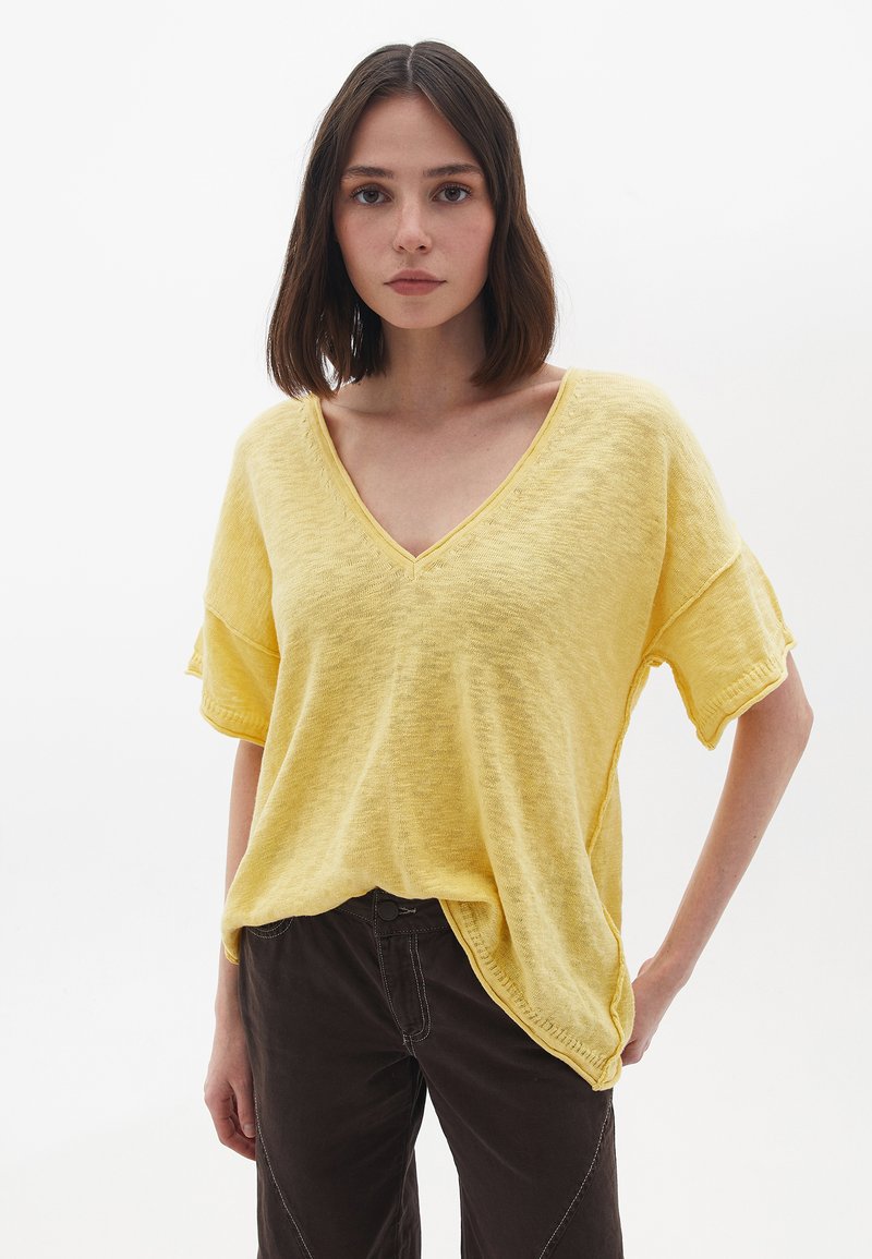 OXXO T-shirt basic - sunshine/geel - Zalando.nl