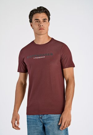 Lindbergh T-shirt print - burgundy