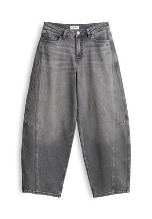 OPUS, MID RISE BARREL FIT - Wide Leg - mid grey