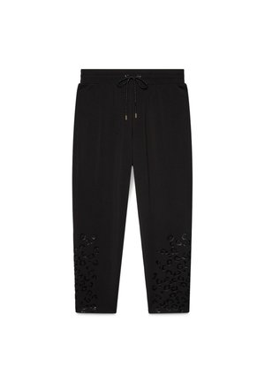 Fiorella Rubino, JOGGER CON STAMPA MACULA IN RILIEVO (ITALIAN SIZE) - Tracksuit bottoms - nero