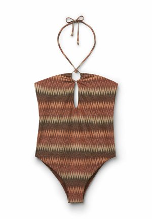 Calzedonia, GOLDEN CHEVRON - Badeanzug - brown