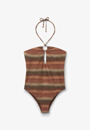 Calzedonia, GOLDEN CHEVRON - Badeanzug - brown