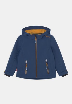 KIDS TROLLFJORD UNISEX - Soft shell jacket - mystic blue/golden yellow