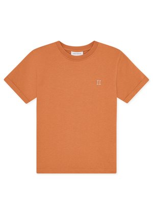 Les Deux, CORE CONTRAST UNISEX - Lihtne T-särk - raw sienna orange