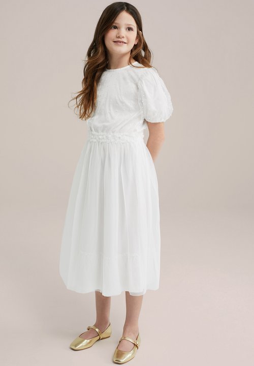 NAME IT Robe Fille Spencer Noos - Paillettes Élastique Imprimé All-Over - Style Danois