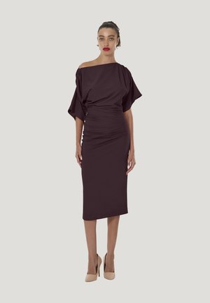 Wolford, FLUID DRAPE - Etuikleid - wild plum