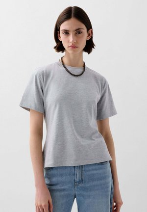 Scalpers Print T-shirt - grey melange