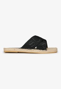 Superdry & Co CROSS STRAP  - Sandalias planas - black