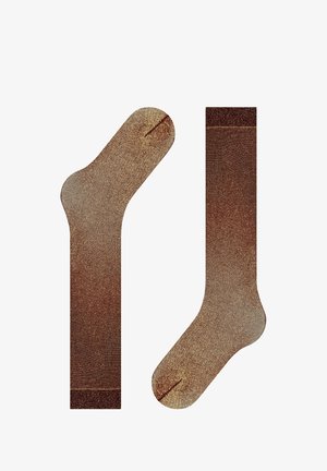 FALKE, GLITTER KH KNIESTRÜMPFE 30 - Kniestrümpfe - barolo gld-coloured
