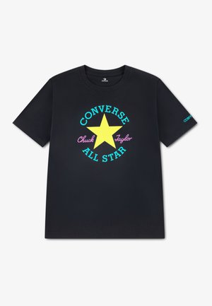 DISSECTED CHUCK PATCH TEE - Potiskana majica - black/neon mantis