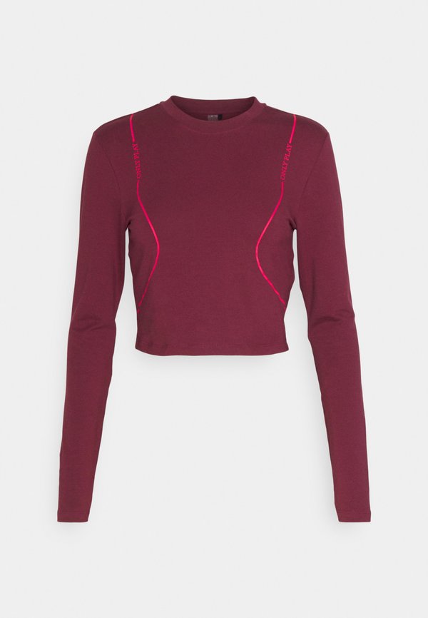 ONPBATTI LIFE SHORT - Long sleeved top - windsor wine4