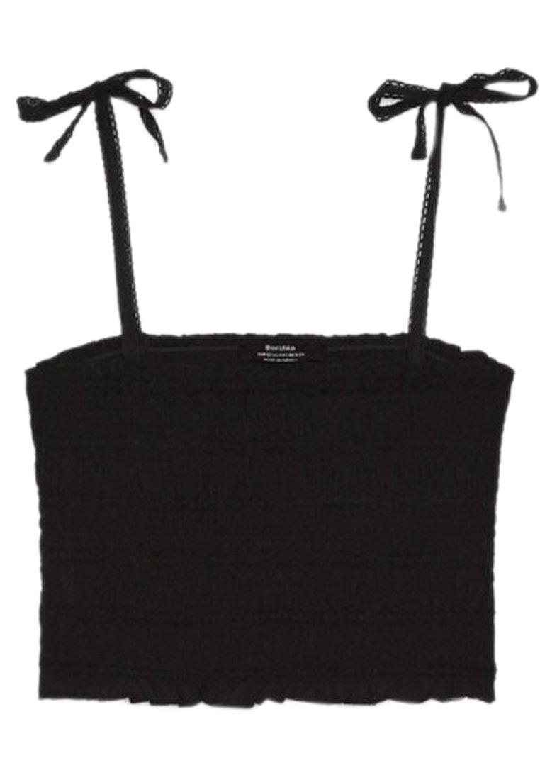 Bershka Top zwart Bershka Top zwart