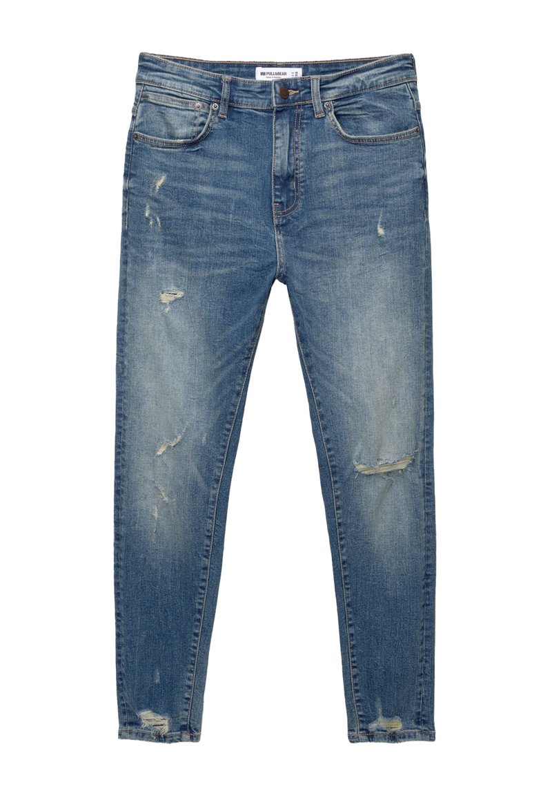 PULL&BEAR Slim fit jeans donkerblauw denim PULL&BEAR Slim fit jeans donkerblauw denim