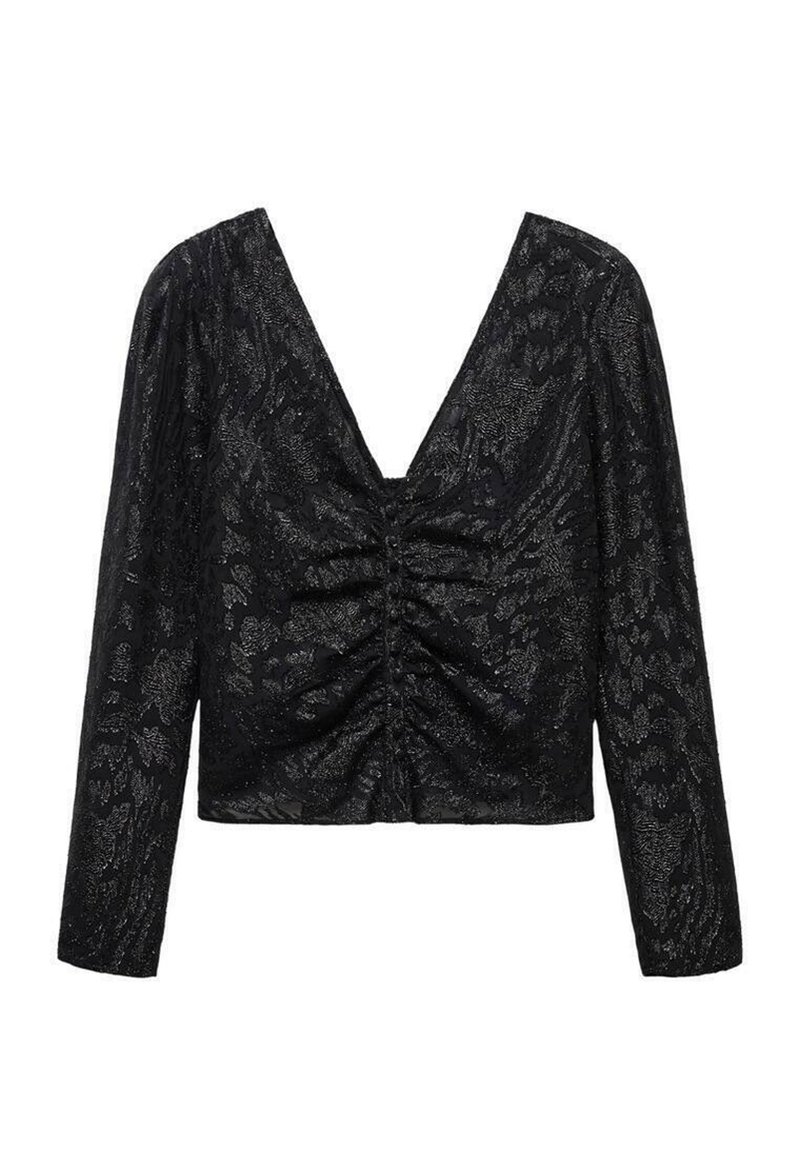 Mango Blouse zwart Mango Blouse zwart