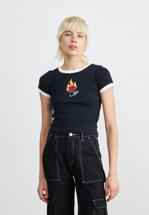 Santa Cruz LUCKY RINGER  - Apdrukāts T-krekls - black/white