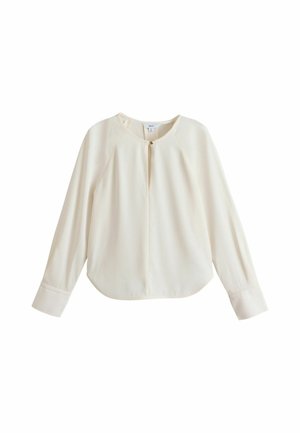 Next, PETITE FIT - LONG SLEEVE V-NECK OVERHEAD BLOUSE - Pluus - ecru