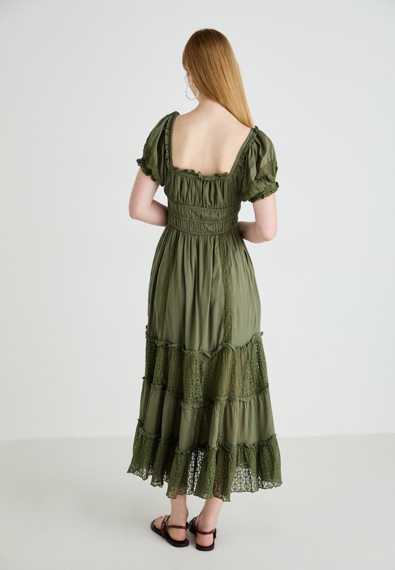 Free People FALLING SUN MIDI - Maxi dress - kelp/green - Zalando.co.uk