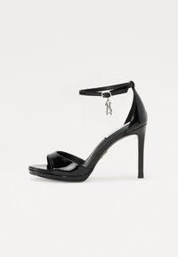EVERS - Sandale s visokom petom - black patent