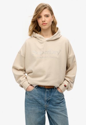 RELAXED - Kapuzenpullover - pumice stone beige