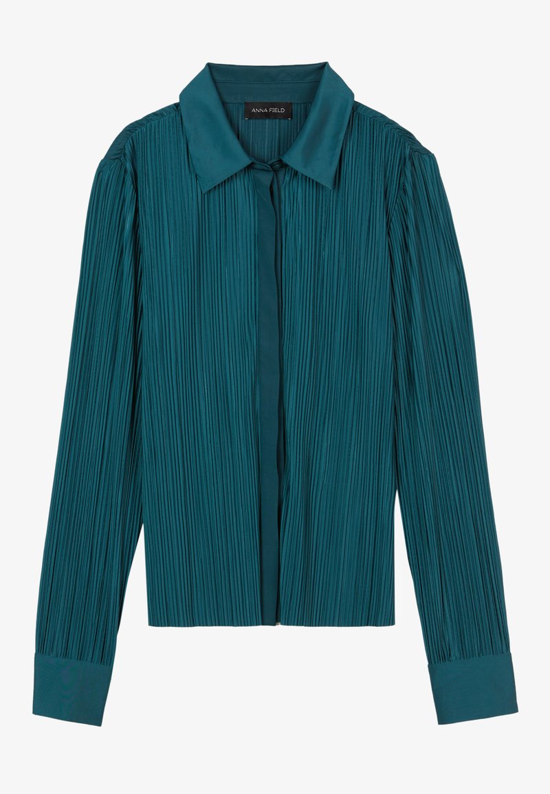 Anna Field Overhemdblouse donkergroen Anna Field Overhemdblouse donkergroen